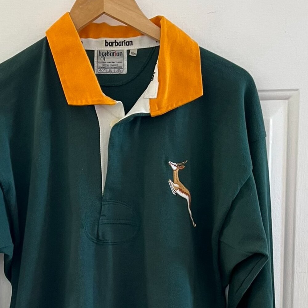 Barbarian Vintage Canada South African Green Rugby Shirt Sz 42 - Picture 6 of 6